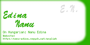 edina nanu business card